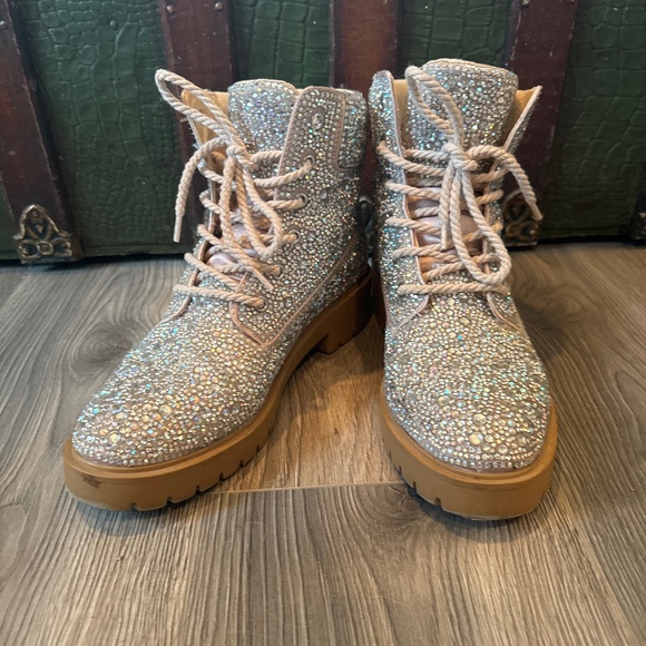 Betsey Johnson Shoes - HUDSN RHINESTONES Boots